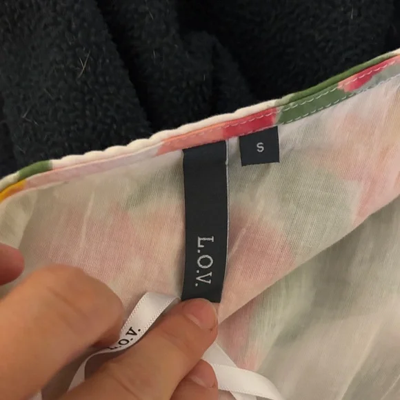 L.O.V. by Westside One Shoulder Maxi Pomegranate Dress Size S - Picture 7 of 9